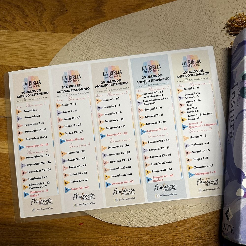 Plan de lectura 20 Libros del AT en 10 Semanas - Imagen 2