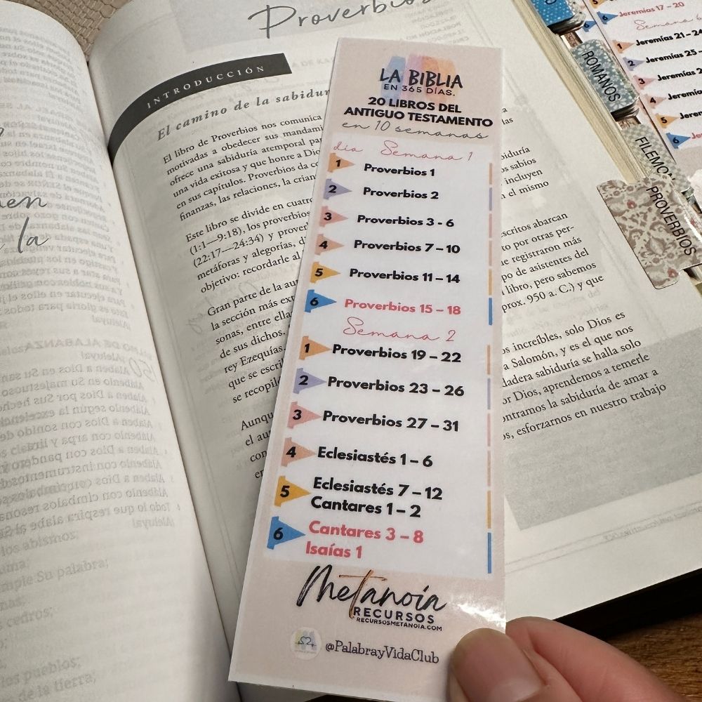 Plan de lectura 20 Libros del AT en 10 Semanas - Imagen 3