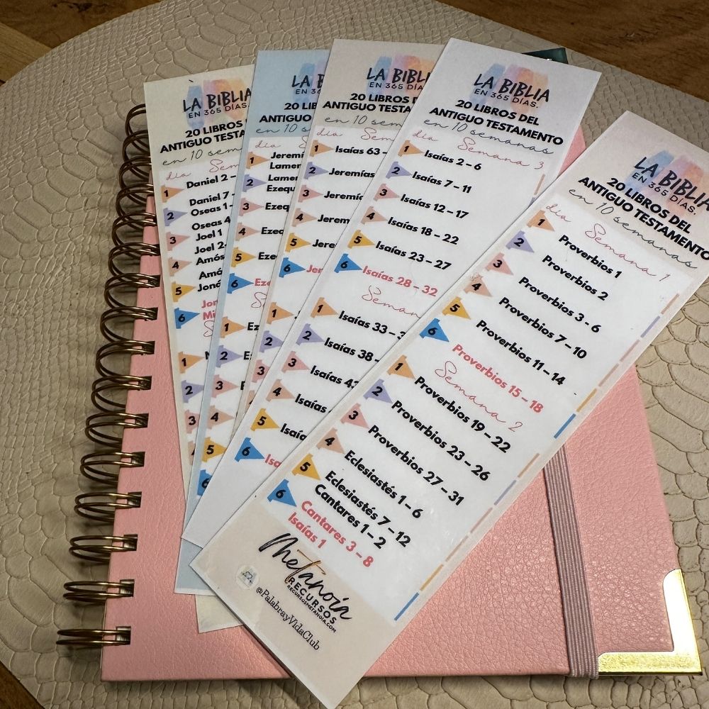 Plan de lectura 20 Libros del AT en 10 Semanas